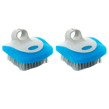 

NICEXMAS 2pcs Fruit Vegetable Cleaning Brush Potato Carrot Ginger Scrubbers Cleaning Tools Kitchen Supplies (Random Color)