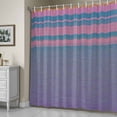 thumbnail image 4 of Abstract Gradient Fabric Shower Curtain for Bathroom Stripe Texture Waterproof Polyester Bath Curtain with 12 Hooks Washable Shower Curtain with Grommets 72"x72", 4 of 9