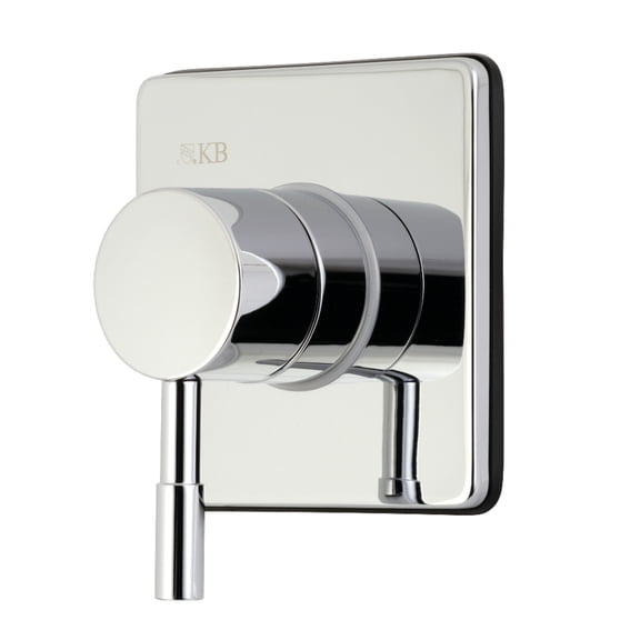 Kingston Brass KS3041DL Concord Single-Handle Three-Way Diverter Valve with Square Trim Kit in Polished Chrome