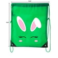thumbnail image 2 of Easter Basket Bags, Bulk Drawstring Backpacks, Party Favor Goody Bags for Easter - Bunny Face, 2 of 2
