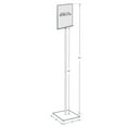 thumbnail image 2 of 8.5"W x 11"H Pedestal Two-Sided Sign Holder Stand on Square Metal Base, 2 of 5