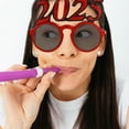 thumbnail image 5 of unbranded Gafas Circulares 2025 Rojas Para Y Accesorio De Fiesta Llamativo, 5 of 5