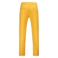 thumbnail image 5 of YDDIAN Mens Classic Suit Pants Straight Fit Modern Formal Dress Pants Separate Trousers Orange 32, 5 of 5