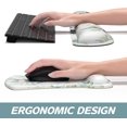 thumbnail image 3 of SHIQI-Mouse Pad Wrist Support Keyboard Wrist Rest Pad Ergonomic Mousepad Non-Slip Memory Foam Keyboard Pad Easy Typing Pain Relief Perfect for PC Laptop Gaming Office, Leaves and Branches, 3 of 4