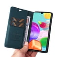 thumbnail image 4 of TECH CIRCLE For Samsung Galaxy A13 5G Shockproof Case,360 Protection Luxury Solid Color PU Leather Magnetic Closure Flip Wallet Credit Card Kickstand Soft TPU Cover.For Samsung Galaxy A13 5G,Blue, 4 of 9