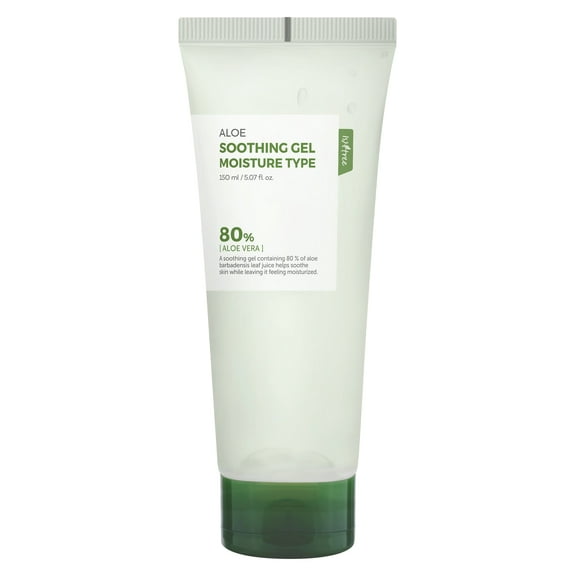 Isntree Aloe Soothing Gel, Moist Type, Aloe Vera 80%, 5.07 fl oz / 150ml