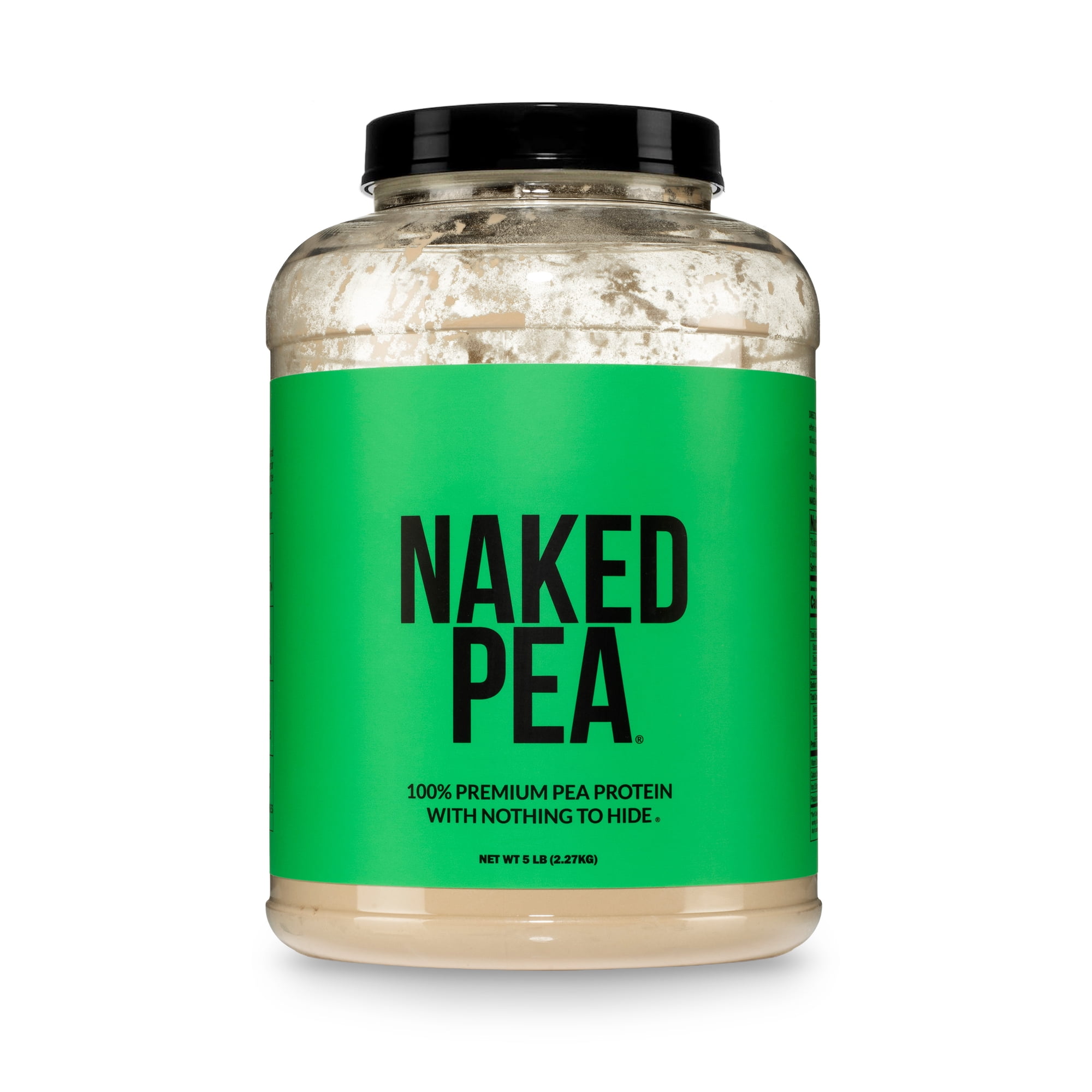 Naked Pea - 5LB 100% Pea Protein Powder From U.S. and Canadian Farms, Unflavored Vegan Pea Protein Isolate - 76 Servings