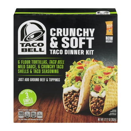 Taco Bell Dinner Kit Crunchy & Soft, 6 servings, 12.77 Oz