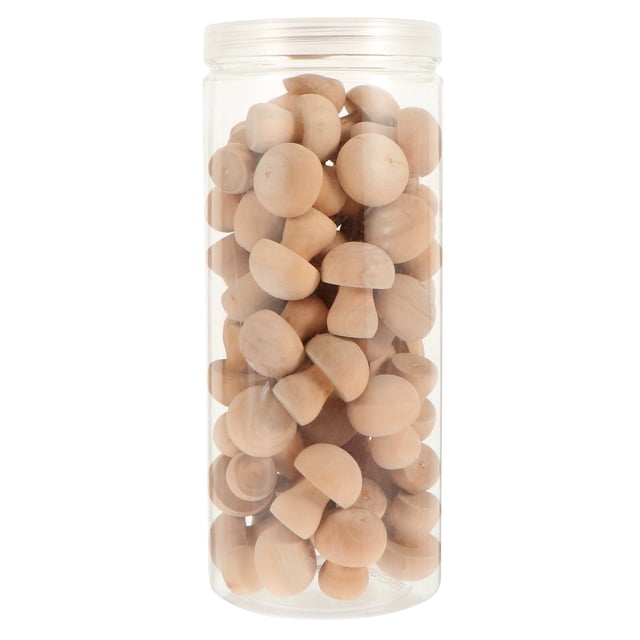 Miangastore Champignons Non Peints Décor de Champignons Brun Clair 50 Pcs 1.4X1In