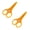 Orange, variant on 2pc Small Scissors All Purpose, Stainless Steel Sharp Mini Detail Craft Scissors with Protective Cover for Embroidery, Paper Cutting, Sewing, Knitting, Crafting, 3.5"