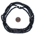 thumbnail image 2 of The Bead Chest Black Matte Glass Seed Beads (4mm) - 24 inch Strand of Quality Glass Beads, 2 of 4