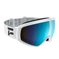 thumbnail image 1 of Flaxta Continuous Peripheral Vision Snowboard and Ski Goggles, White and Blue, 1 of 3