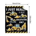thumbnail image 2 of Clearance!I Just Really Like Trucks Ok Blanket Gift for Girls Boys, Throw Blanket Gift for Kids Super Cozy Lightweight Flannel Throws Blankets for Bed Sofa Couch 40x50Inch, 2 of 8