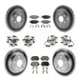 thumbnail image 1 of Transit Auto Front Rear Hub Bearings Assembly Coated Disc Brake Rotors and Ceramic Pads Kit (10Pc) for Car Chevrolet Cobalt Saturn Ion with 5 Lug Wheels - Left Right Side (Driver Passenger) KBB-112572, 1 of 11