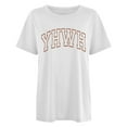 thumbnail image 5 of NJGRAE Cotton Tops for Women Women’S Striped Boat Neck Plus Size Women's Casual Loose Letter Print T Shirt Comfortable and Stylish Graphic Tee for Everyday Wear Women’S Casual Pocket Tees L, 5 of 5