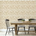 thumbnail image 5 of S4sassy Self-Stick Decorative Boho Wallpaper, Feather Print Walls Paper, Vinyl Waterproof Contact Paper, Tan, 25"x240"inch Removable Renter Friendly Wall Covering For Bedroom, Dining room, 5 of 9