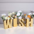 thumbnail image 2 of Efavormart 6" Shiny Gold Plated Ceramic Letter "I" Sculpture Flower Vase, Bud Planter Pot Table Centerpiece, 2 of 9