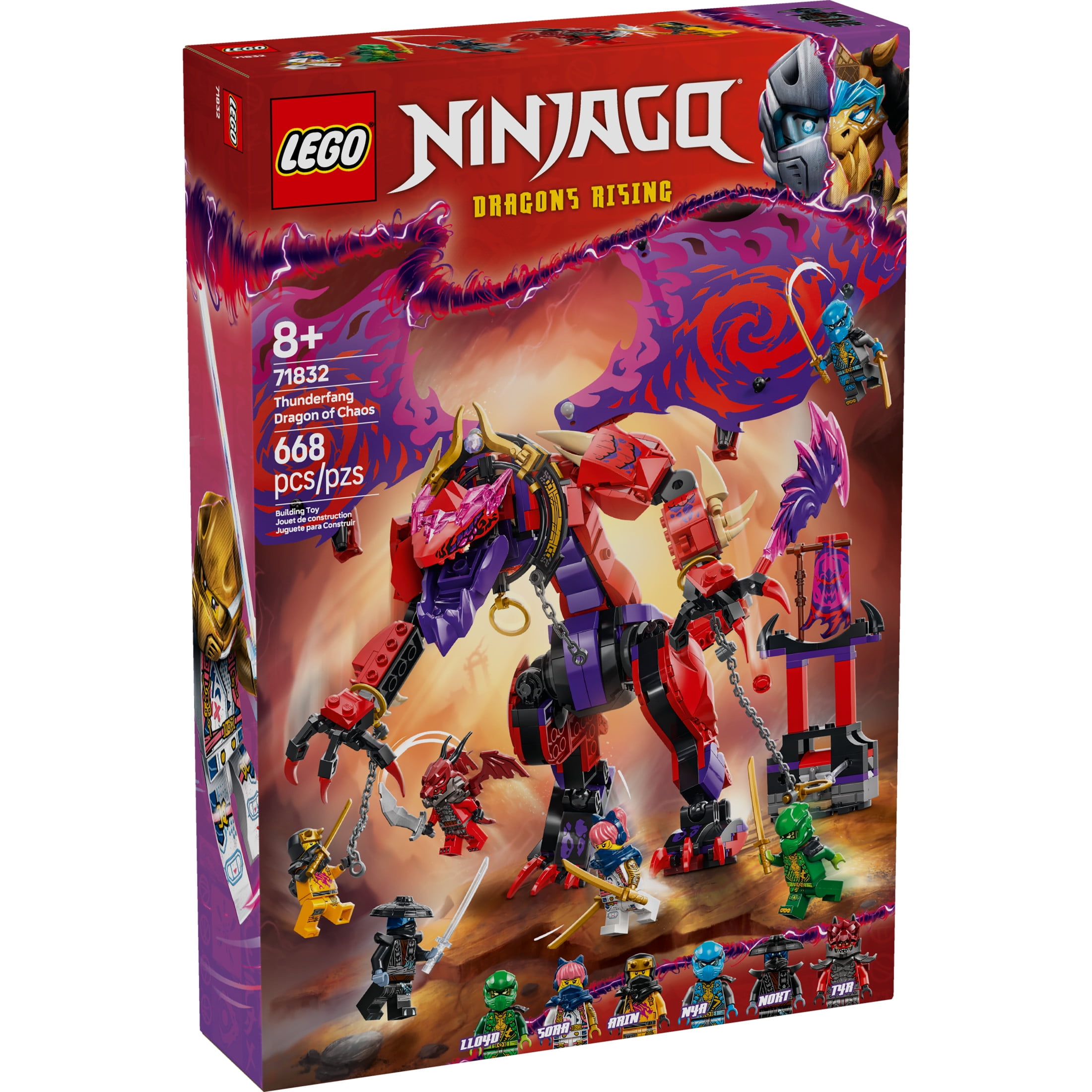 booWARDEN13MNC ＆G3 TARGA セット販売 LEGO, Building Toy, 71832 Thunderfang Dragon of Chaos, for Ages 8+
