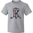thumbnail image 3 of Inktastic Letter K Monogram Tribal Arrow Youth T-Shirt, 3 of 5