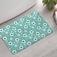 thumbnail image 2 of Pioneer Flower Floral Print Pattern Bathroom Rugs Mat, Non Slip Microfiber Bathroom Rug with Rubber Backing, Soft Mats for Bathroom Floor Tub Shower, 17"x27", 2 of 5