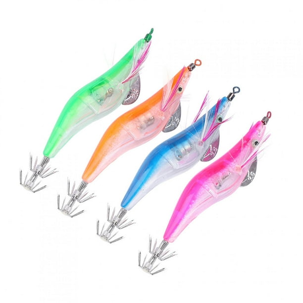 Squid Lures, Bionic Shrimp Shape Electric Lures, Squid Fishing Lures For  Freshwater Saltwater Outdoor Fishing