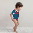 thumbnail image 2 of Kdxio Astronaut Runs Forward Pattern Unisex Baby Cotton Short Sleeve Bodysuits-12 Months, 2 of 5