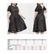 thumbnail image 2 of Vestido de encaje de talla grande para mujer Vestido de noche de fiesta elegante de manga corta V Romacci Vestido, 2 of 7