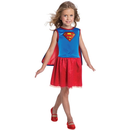 Supergirl Girls Dress Halloween Costume - Walmart.com