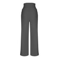thumbnail image 7 of YUTK Lounge Yoga Pants for Women Fold Over Low Waist Wide Leg Sweatpants Flare Leggings Bell Bottoms Y2K Foldover Pants Dark Gray M, 7 of 7