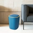 thumbnail image 4 of Chmadoxn Silent Opening and Closing Lid Trash Can Bathroom Bedroom Office Dormitory Small Space Living Trash Recycling Bin, 4 of 6