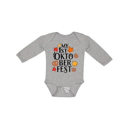 

Inktastic My First Oktoberfest Gift Baby Boy or Baby Girl Long Sleeve Bodysuit