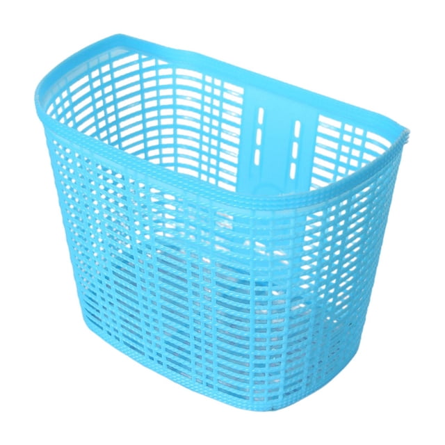 Almencla Plastic Bike Basket Easy Install Commuting Bike Accessories Handlebar Basket Blue