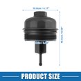 thumbnail image 4 of Motor Aceite Filtro Tapa 11427838009 para BMW E90 E92 E93 Plástico Negro, 4 of 7