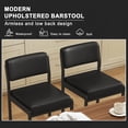 thumbnail image 4 of MultiHaven 26" Counter Height Bar Stools Set of 4,Modern Upholstered Stool with Thick Back & Seat for Kitchen Island,Bar,Cafe - Black PU, 4 of 9