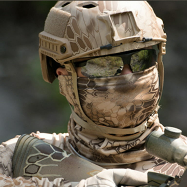 DeliaWinterfel Tactical Camouflage Balaclava Full Face Mask Python Mountain