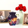thumbnail image 6 of JAGASY Rabbit Urn for Mother Ashes, Purple Small Urns for Human Ashes Keepsake, White Rabbit & Easter Eggs Decorative Urns for Father, Handmade Memorial Urn for Mom & Dad, (3 Inch), 6 of 7
