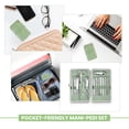 thumbnail image 6 of Utopia Care - Manicure Kit For Women and Men, Manicure Set with Nail Clippers or Nail Kit Includes Fingernail & Toenail Clippers,15-Pcs Pedicure Kit Stocking Stuffers With Travel Case - Green, 6 of 9