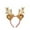 Beige, variant on putnchl Christmas Headband Christmas Head Buckle Antler Headband Holiday Party Dress Up Plush Headband