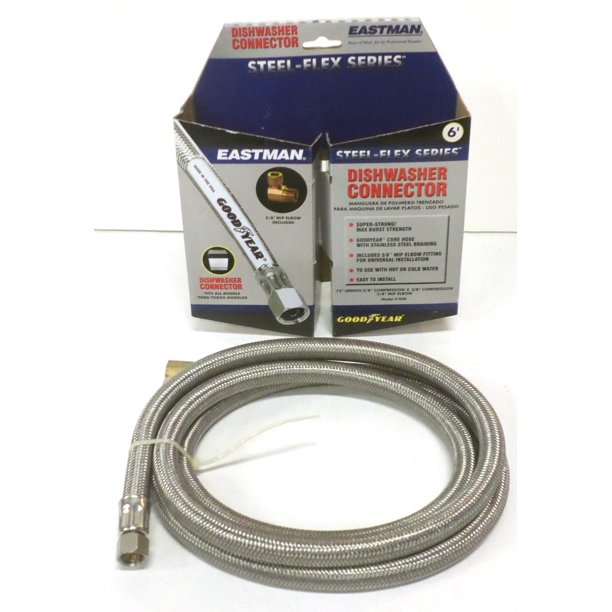 41038 72" Dishwasher Connector Water Supply Line 3/8 FIP x 3/8