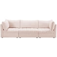 thumbnail image 4 of Meridian Furniture Jacob Pink Velvet Modular Sofa, 4 of 9
