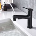 thumbnail image 4 of Grifo de lavabo retráctil Grifo de lavabo con grifo mezclador de fregadero, grifo de cocina, boquilla desmontable ajustable (revestimiento con manguera de entrada de agua) JAMW Sencillez, 4 of 5
