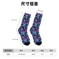 thumbnail image 3 of Fotbe Funny Skull Flower Calcetas Largas con Estampado para Hombre y Mujer – Calcetas de Compresión Transpirables y Elásticas, Viajar y Uso Diario Talla 5-11, 3 of 6