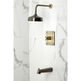 thumbnail image 2 of Kingston Brass KB6343BX Metropolitan Single-Handle Pressure Balanced Tub and Shower Faucet, Antique Brass, 2 of 7