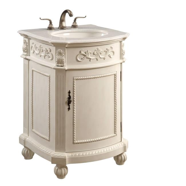 Elegant Decor VF1010 24 in. Single Bathroom Vanity Set Porcelain