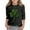 Black, variant on Girls St Patricks Day Print Three Quarter Sleeve Top For Kids Holiday Festive Party Wear Irish Green Pullover Hoodie 3-14Y