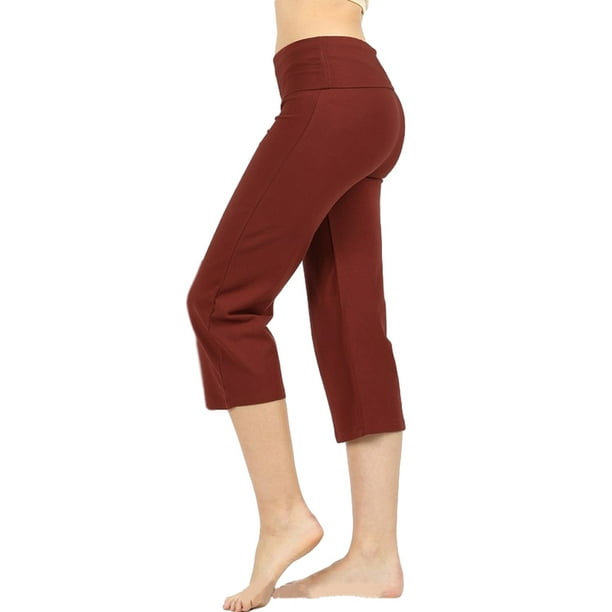 fold waist yoga pants