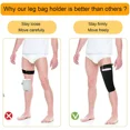 thumbnail image 4 of Numjaw Catheter Leg Bag Holder, Urine Fix Catheter Leg Sleeves, Catheter Bag Holder Leg Strap, Urinary Drainage Bag Cover for Men & Women, 4 of 6