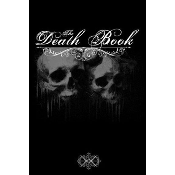 Pre-Owned The death book: note book to be completed - 15.24 x 22.86 cm 50 pages - gift for fan gothics