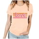 thumbnail image 3 of RKSTN Valentine Gifts Women's Valentine's Day T Shirts Oversized Crewneck Valentines Graphic Print Short Sleeve Shirt Womens Casual Solid Round Neck Plus Size Loose Fits Tee Top Summer Clothes, 3 of 8