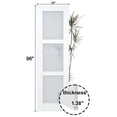 thumbnail image 2 of 24" X 96" Frosted Glass 3-Lite Slab Solid Manufactured Wood Core Standard Door, 2 of 8